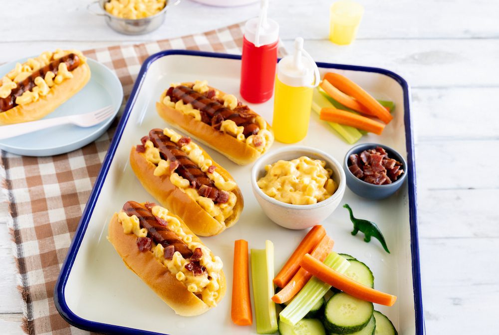 Mac and Cheese Top Dogs