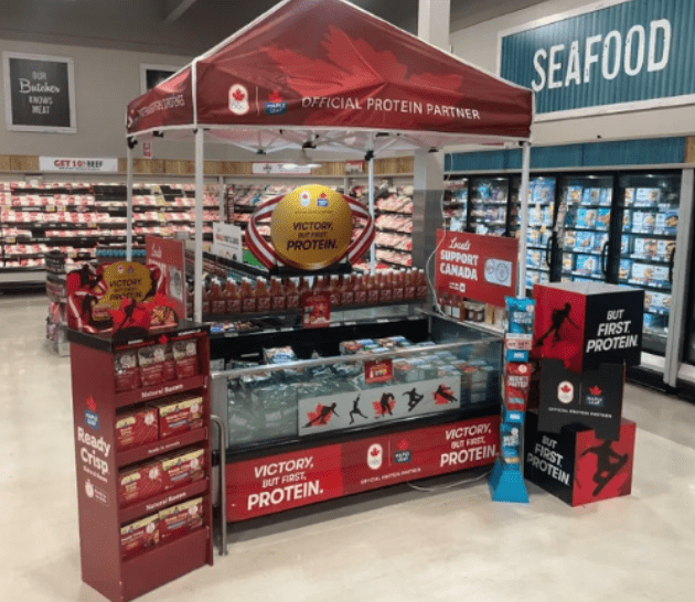 Activation et signalétique en magasin de Maple Leaf